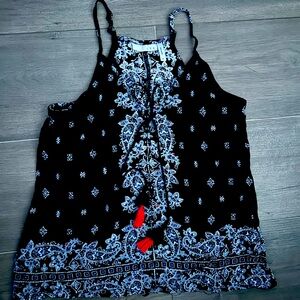 Women’s medium tank top blouse patriotic colors!